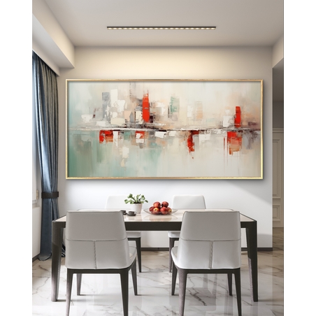 תמונת קנבס אבסטרקט מודרני צבעונית דגם 911235