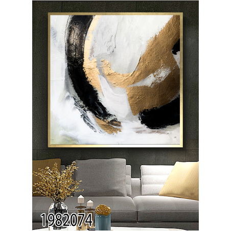 תמונה מעוצבת לסלון מודפסת על קנבס כותנה דגם 1982074
