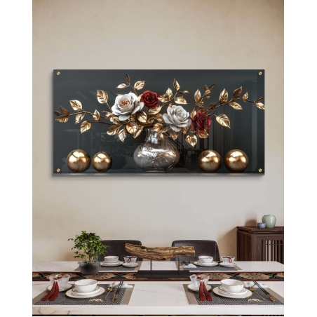 תמונת זכוכית תלת מימד לסלון או לפינת אוכל 