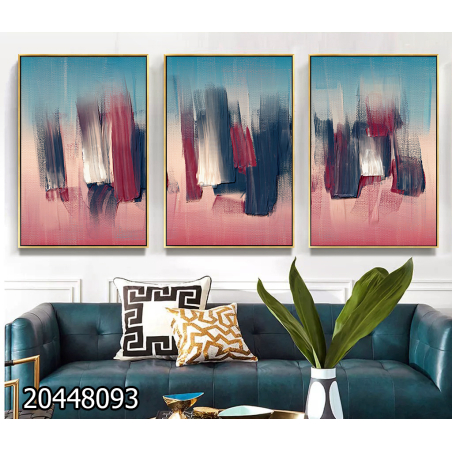 שלשה על קנבס כותנה!! מתוח וממוסגר לסלון או למשרד דגם 20448093