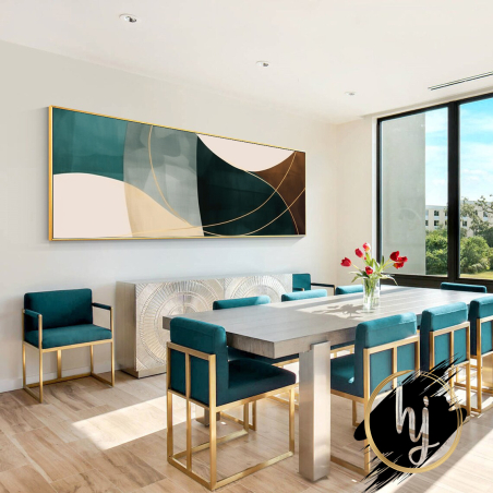 תמונה לסלון או למשרד אבסטרקט צורות אלגנטי דגם 5072312