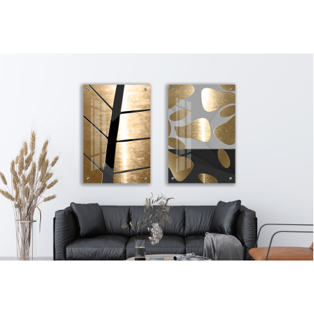 זוג תמונות בהדפסה ישירה על זכוכית דגם  3813101