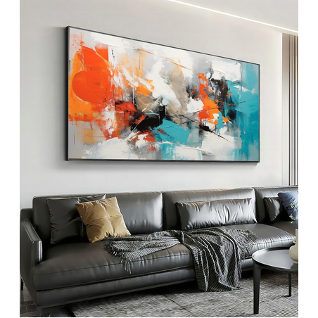 תמונת קנבס אבסטרקט מודרני צבעונית דגם 662322