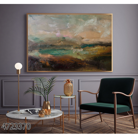 תמונה לסלון או למשרד מודפסת על קנבס כותנה אבסטרקט-מודרני דגם 4723370