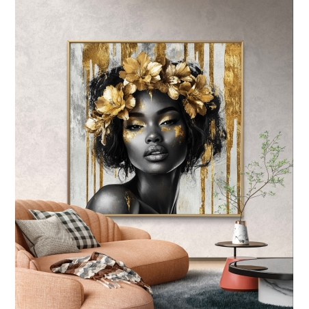 תמונת קנבס מרובעת לסלון/חדר שינה 