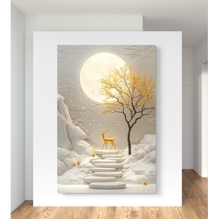 תמונת קנבס לחדר שינה/סלון - נורדי 