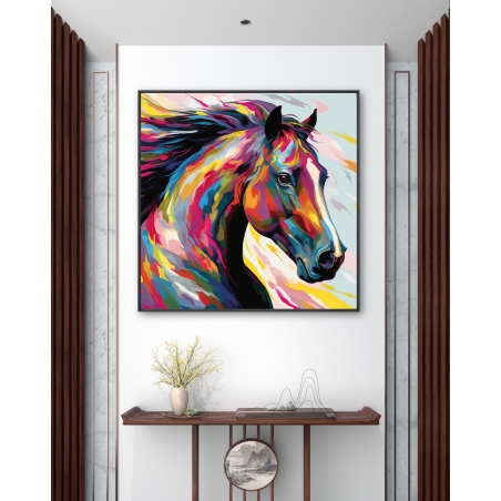 תמונת קנבס מרובעת על בד כותנה עשיר 