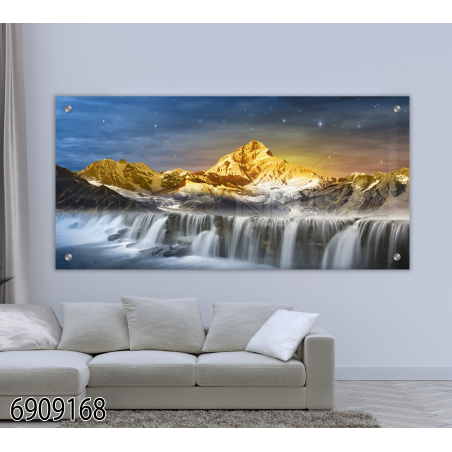 תמונת זכוכית מקורית תלת מימד לחדר השינה או לסלון או למשרד מודפסת על זכוכית דגם-6909168