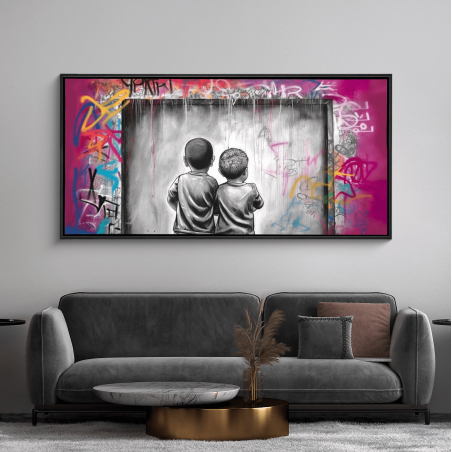 תמונת קנבס גרפיטי מיוחדת בלעדית באתר דגם 235987