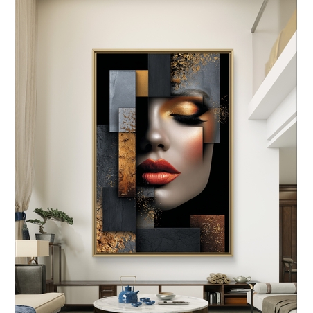 אמנות קנבס יוקרתית לסלון מבית תכשיט לבית