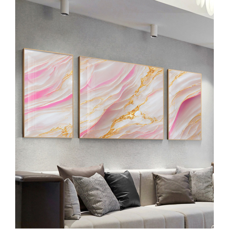 תמונת אבסטרקט מחולקת לסלון על קנבס עם אפשרות לחיפוי זכוכית דגם 31120220