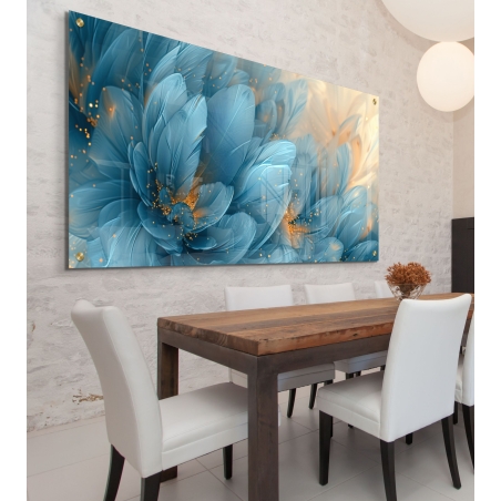 תמונת זכוכית בסגנון פרחים 