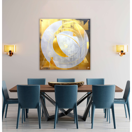 תמונת  זכוכית מרובעת למטבח או לפינת אוכל דגם 67201123