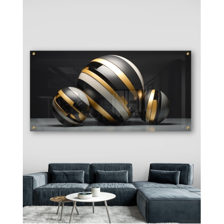 תמונת זכוכית תלת מימד לפינת אוכל או לסלון דגם 711235