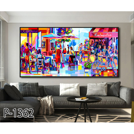 תמונת קנבס  מעוצבת ממוסגרת למשרד או לסלון דגם P-1362