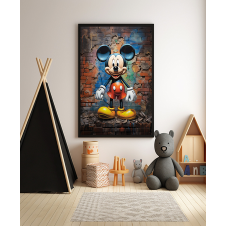 תמונה מקורית לחדר ילדים גרפיטי מיקי מאוס  4082318