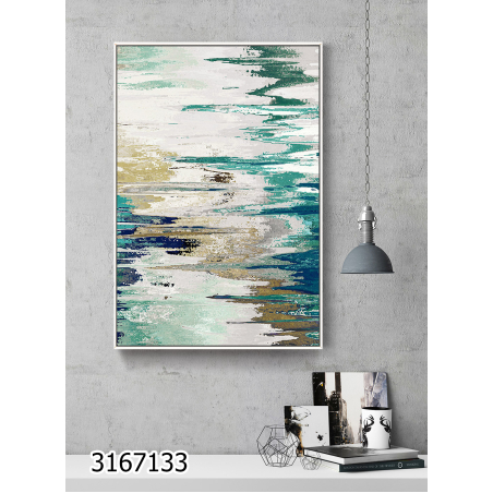 תמונה לסלון או למשרד מודפסת על קנבס כותנה אבסטרקט דגם 3167133