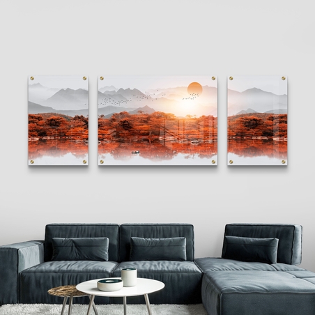 תמונת זכוכית מחולקת לשלשה 