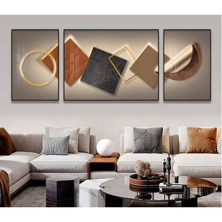 תמונה מחולקת לסלון על קנבס עם אפשרות לחיפוי זכוכית דגם 7481469