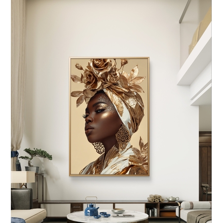 תמונת קנבס בעיצוב פורטרט נשי עוצמתי