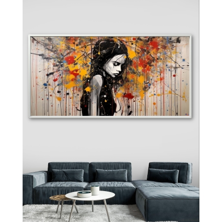 תמונת קנבס איכותית בסגנון גרפיטי 