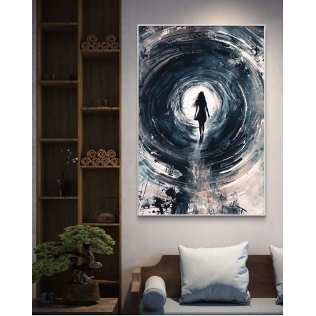 תמונת הדפס על קנבס לאורך לסלון/חדר שינה 