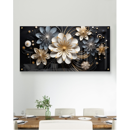 תמונת זכוכית תלת מימד לסלון או לפינת אוכל 