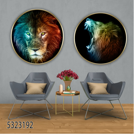 זוג תמונות עגולות דגם 5323192 