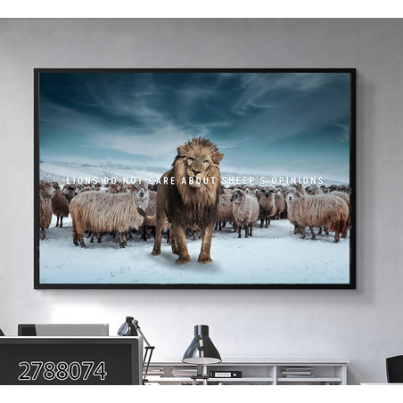 תמונת מוטיבציה מעוצבת עם או בלי מסגרת דגם 2788074