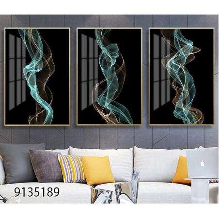 שלשה על קנבס מתוח וממוסגר לחדר השינה או לסלון דגם 9135189