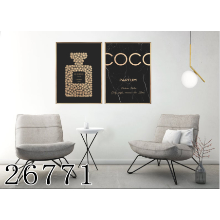 זוג תמונות ממוסגרות במבחר מידות דגם 26771