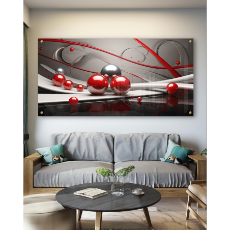 תמונת זכוכית תלת מימד לפינת אוכל או לסלון דגם 811233