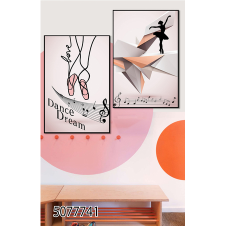 זוג תמונות ממוסגרות לחדר ילדים דגם 5077741