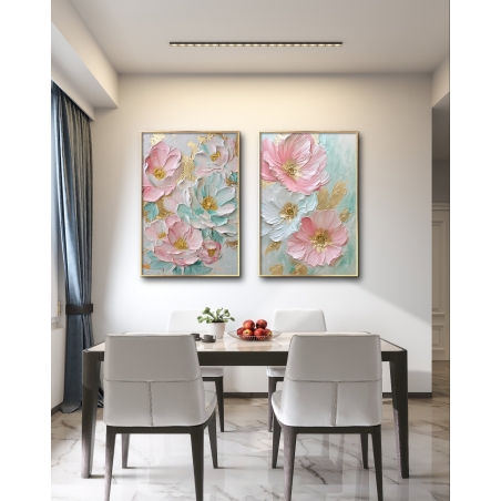 זוג תמונות על בד כותנה 