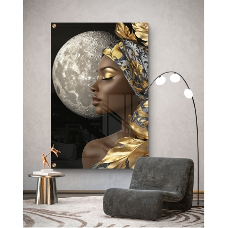 תמונת זכוכית לאורך לחדר שינה/סלון 