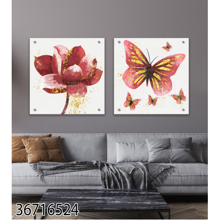 זוג תמונות בהדפסה ישירה על זכוכית דגם 36716524