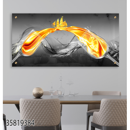 תמונת זכוכית מקורית למטבח או לפינת האוכל מודפסת על זכוכית דגם-35819384