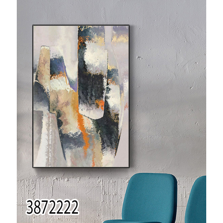 תמונה לסלון או למשרד מודפסת על קנבס כותנה אבסטרקט-מודרני דגם 3872222