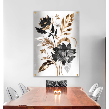 תמונת זכוכית תלת מימד מיחדת למטבח\פינת אוכל דגם 850021