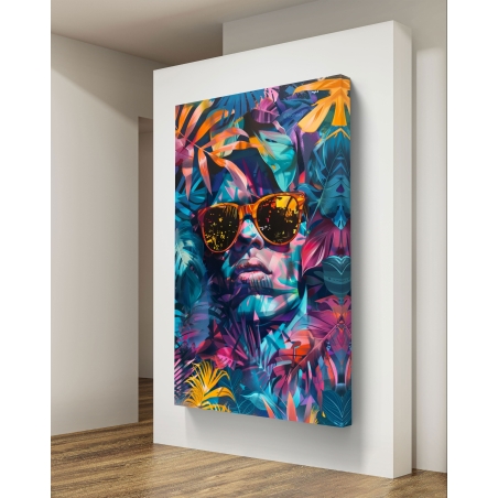 תמונת קנבס צבעונית לסלון בסגנון דמויות 