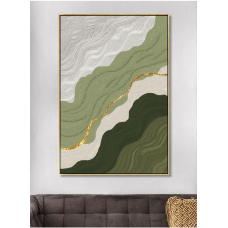 תמונה לסלון או למשרד מודפסת על קנבס כותנה אבסטרקט-מודרני דגם 7293271