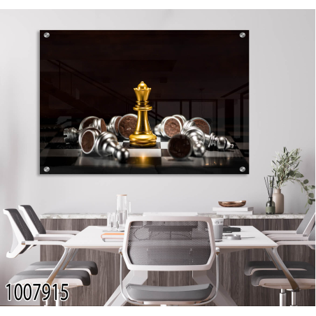 תמונת זכוכית שחמט  למשרד דגם 1007915