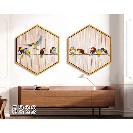 זוג תמונות משושה דגם 5222