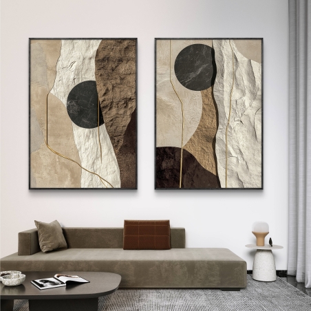 זוג תמונות קנבס לסלון/חדר שינה 