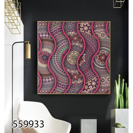 תמונה מעוצבת לסלון מודפסת על קנבס כותנה דגם 559933
