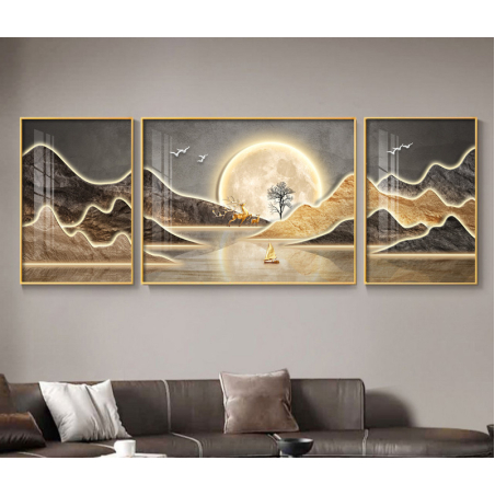 תמונת קנבס מחולקת לסלון/חדר שינה 