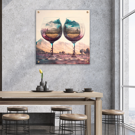 תמונת  זכוכית מרובעת למטבח או לפינת אוכל דגם  1220238