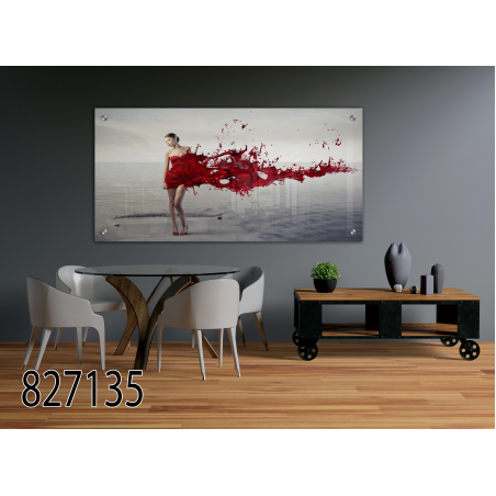 תמונה מעוצבת מודפסת על זכוכית דגם  827135