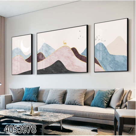 תמונה מחולקת לסלון על קנבס עם אפשרות לחיפוי זכוכית דגם 4053978