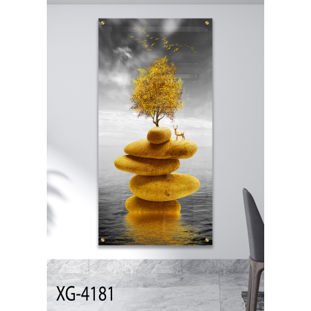 תמונה לסלון למטבח או למשרד על קנבס או זכוכית במבחר מידות דגם-XG-4181